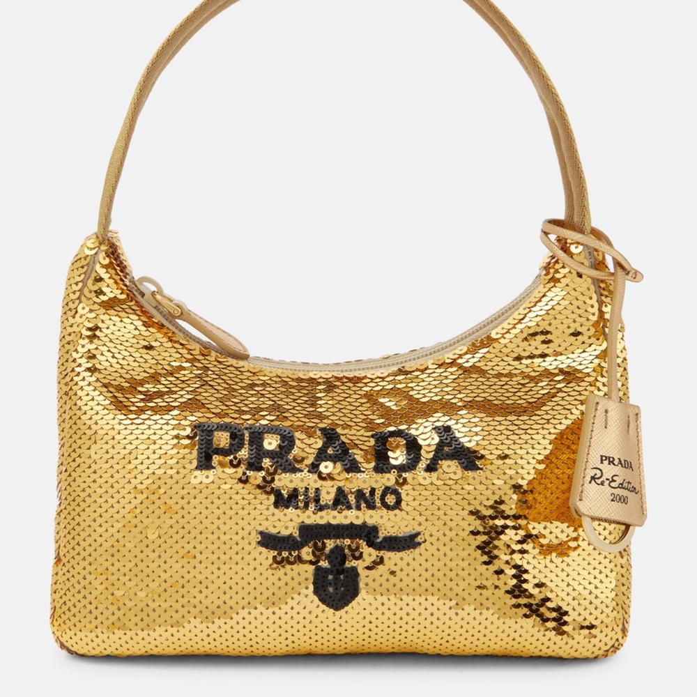 Prada Re-Edition 2000 sequined shoulder bag
